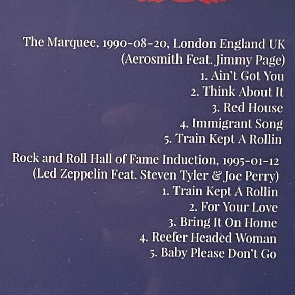 Aero-Zeppelin Live 2 LP Gold Vinyl Aerosmith Led Zeppelin New Import Jimmy Page - Picture 5 of 6